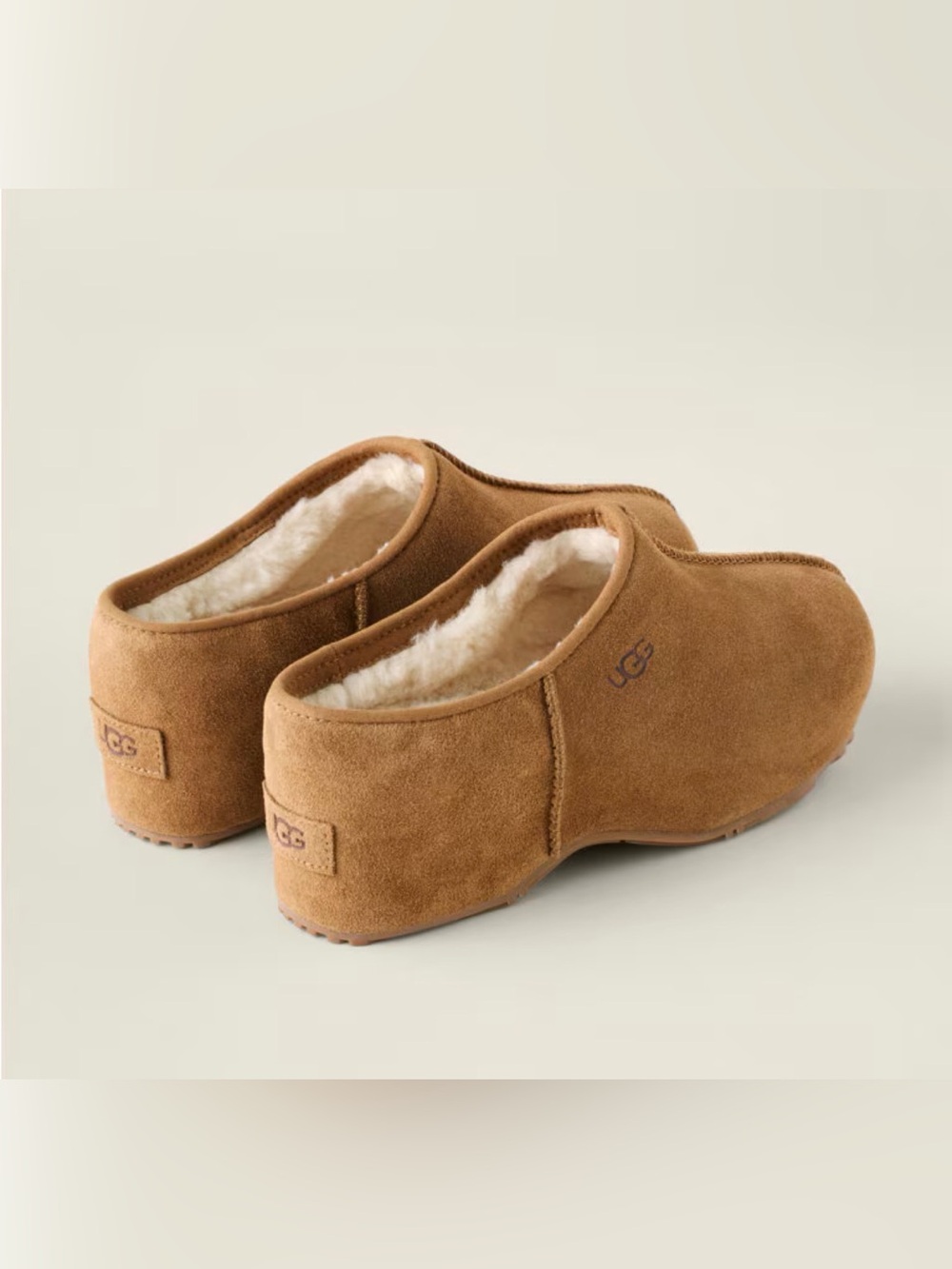 UGG Classic Chestnut Brown Suede Cottage Clogs